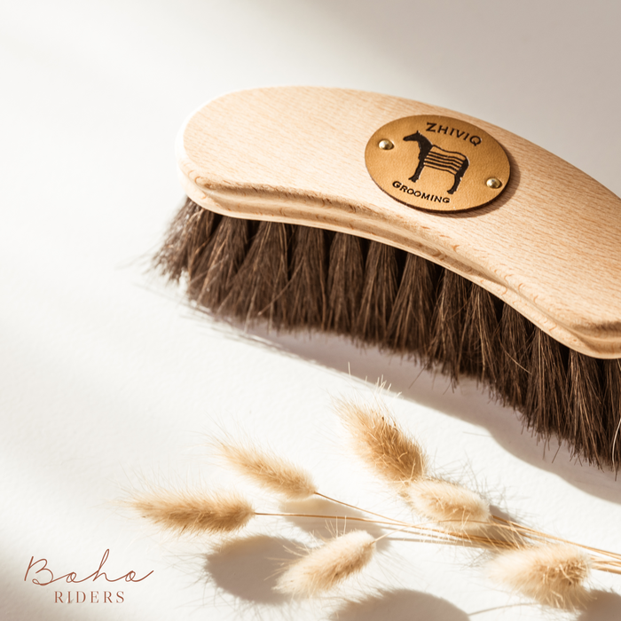 Zhiviq Banana Horse Hair - Horse Brush - Finishing brush - Suitable for sensitive areas of the body