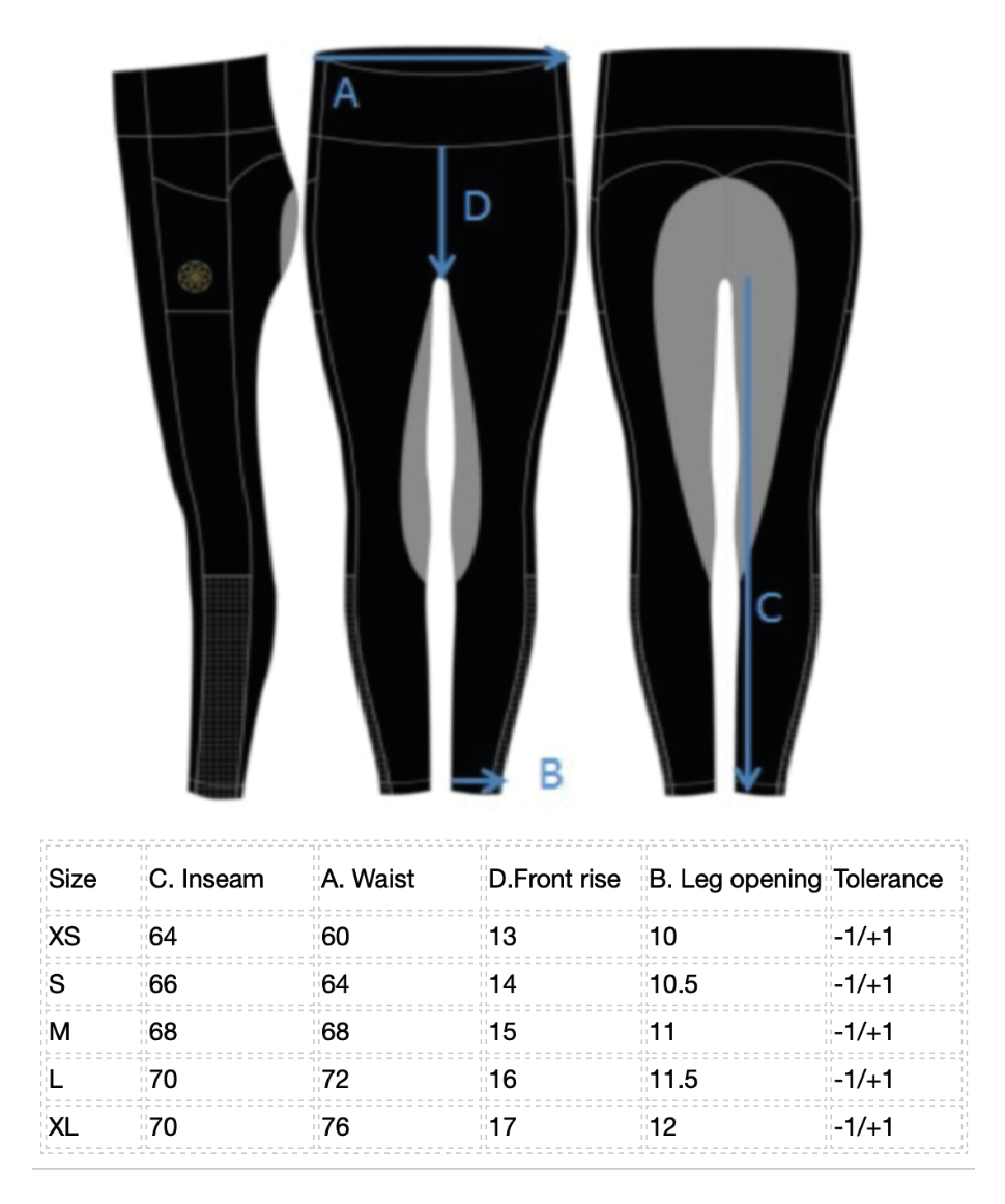 Advice on the fit of theThe Bohemian Horse - Riding Leggings - White Show Yogings 2.0 - white - Competition Pants