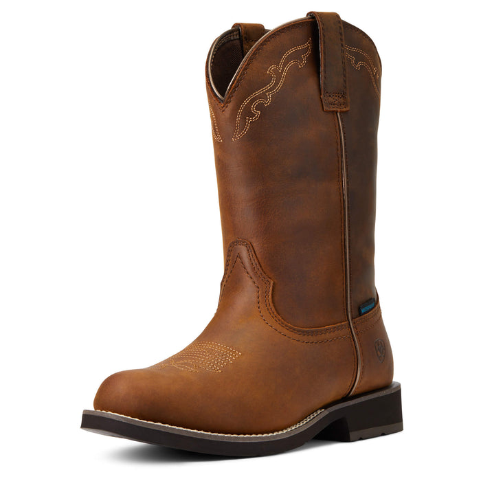 Ariat Delilah Round Toe H20 Waterproof Western Boot - Riding Boots - Distressed Brown - Waterproof