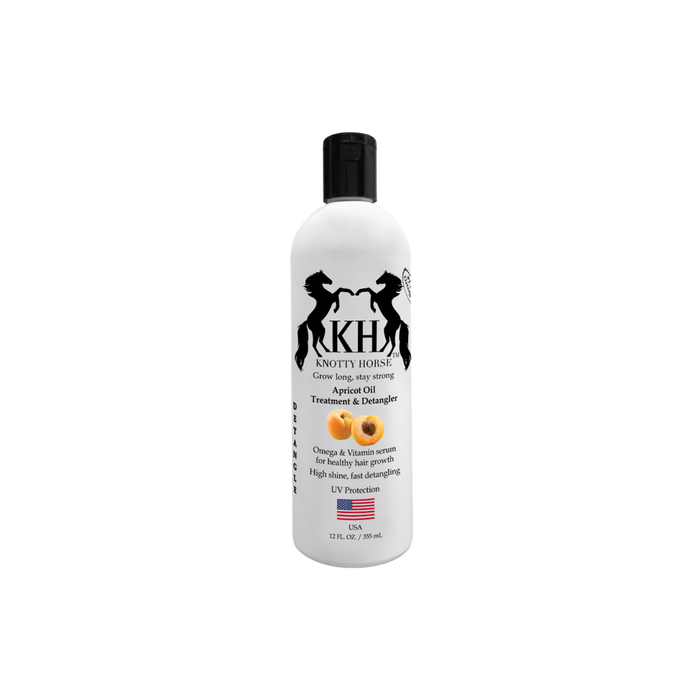 Knotty Horse Apricot Oil Detangler - Horse Detangler - Based on apricot oil