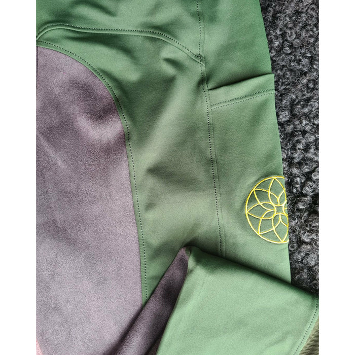 The Bohemian Horse - Riding Leggings- Into the forest Yogings - Green