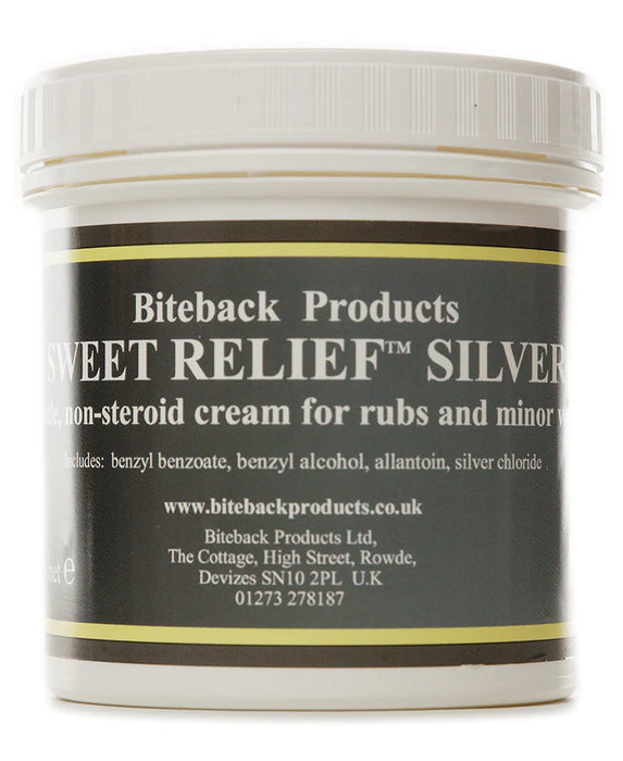 BiteBack Sweet Relief Silver Cream - Soothes mild itching - Sensitive skin - Can be used for abrasions