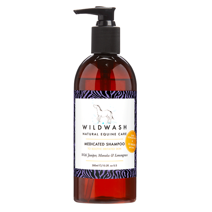 WildWash Medicated Shampoo - Horse Shampoo - Irritated Skin - Concentrated - 100% Natural