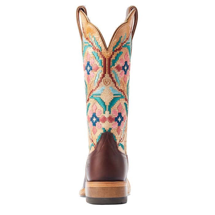 Ariat Frontier Daniella Western Boot - Riding boots - 12" shaft height - Brazen Tan / Sanded White