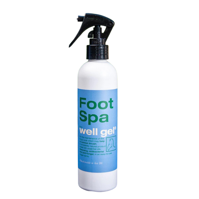 Well Gel Foot Spa – Antibakterielles Spray – 200 ml – Spray und Hufsohlenpflege – 100 % natürlich