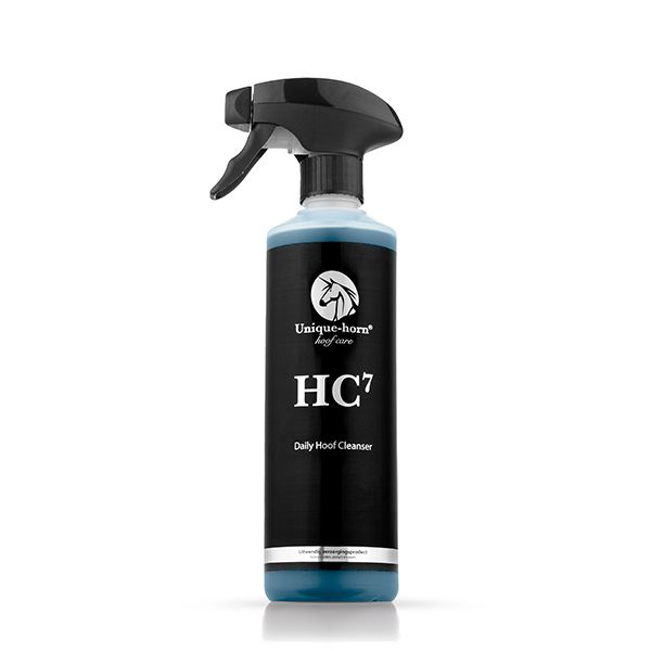 Unique-Horn HC7 -  Hoefverzorging - 500ML - Hoef Reiniger - Tegen bacteriën, schimmels en rotstraal
